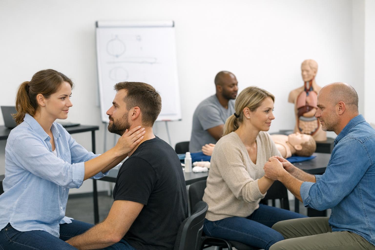 Zdjęcie praktycznej sesji szkoleniowej z pracą w parach